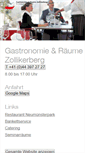 Mobile Screenshot of gastro-zollikerberg.ch